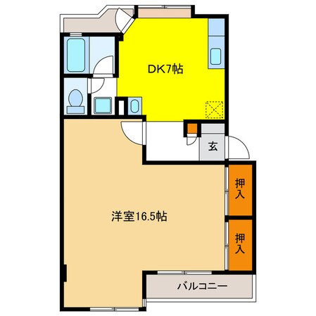 ＯＭレジデンス岐阜北一色の物件間取画像